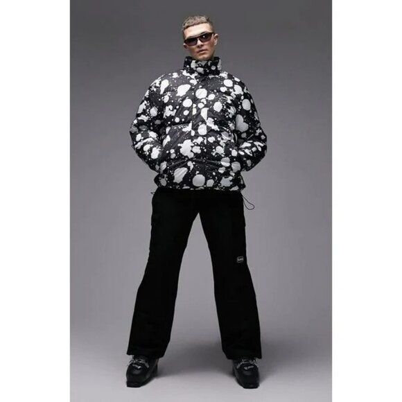 218. Topman Sno Mens Jacket Black Large - Picture 4 of 10